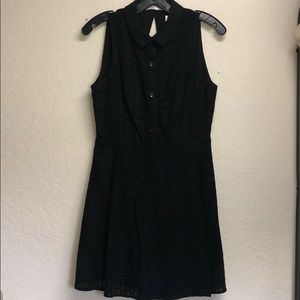 BCBG Black Eyelet Dress